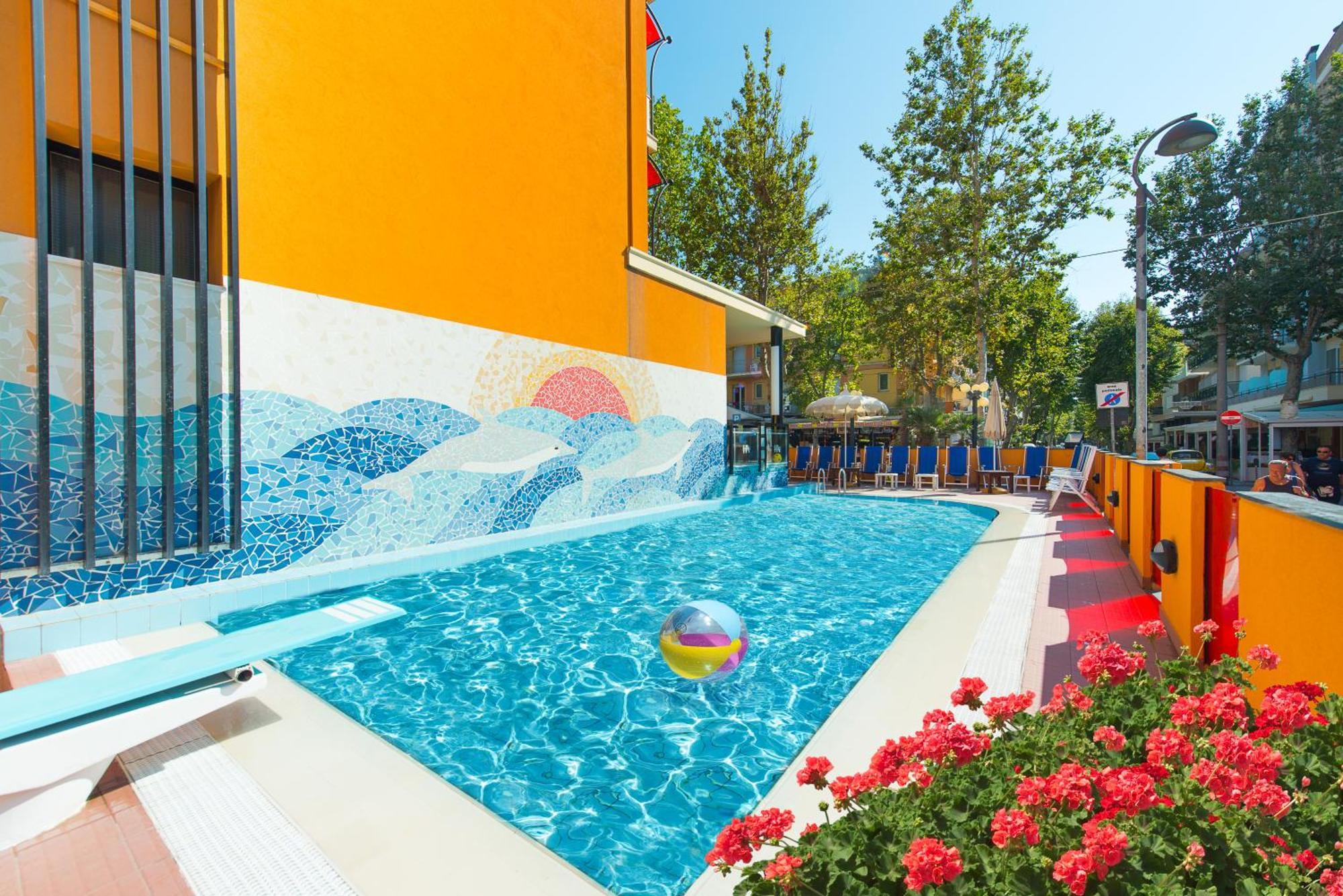 Viva Beach Hotel Rímini Exterior foto